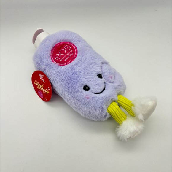 EOS Vanilla Cashmere Purple Lotion Bottle 9.5" Furry Stuffed Plush Toy Zuru NWT - Picture 1 of 3